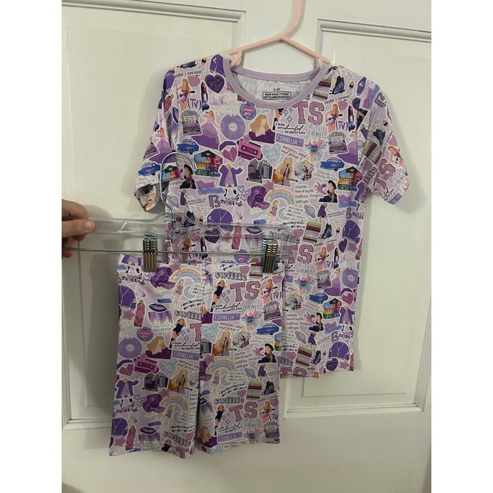 Bamboo Short Set Size 5/6 Taylor Swift Print